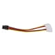 thumbnail image 3 of Adaptador de corriente de 4 pines a PCI-E 6 ( ) ( ) Conector convertidor 10 piezas, 3 of 6