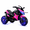 Pink, variant on Anykoon 12V Kids 3-Wheel Electric Ride On Motorcycle, Hand Throttle, PU Seat & Light-Up Wheels, Blue Spider Web Print, Ages 3-6