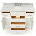 thumbnail image 6 of Ariel H049SCW2OVOWHT Bristol 49" Free Standing Single Oval Basin Vanity Set - White, 6 of 7