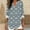Sky Blue, variant on Womens Plus Size Tops V Neck T-Shirts Blouses Casual Soft Flowy Tunic Long Roll Tab Sleeves With Buttons Multicolor 2XL