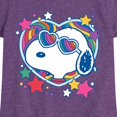 thumbnail image 3 of Peanuts - Snoopy Groovy Heart - Toddler And Youth Girls Short Sleeve Graphic T-Shirt, 3 of 6