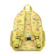 thumbnail image 3 of White Green Leaf Flower Sunflower Pattern Backpack for School,Cute School Bag,Schoolbag with Adjustable Shoulder Straps & Padded Back,15.25"x11.5"x5.25", 3 of 5