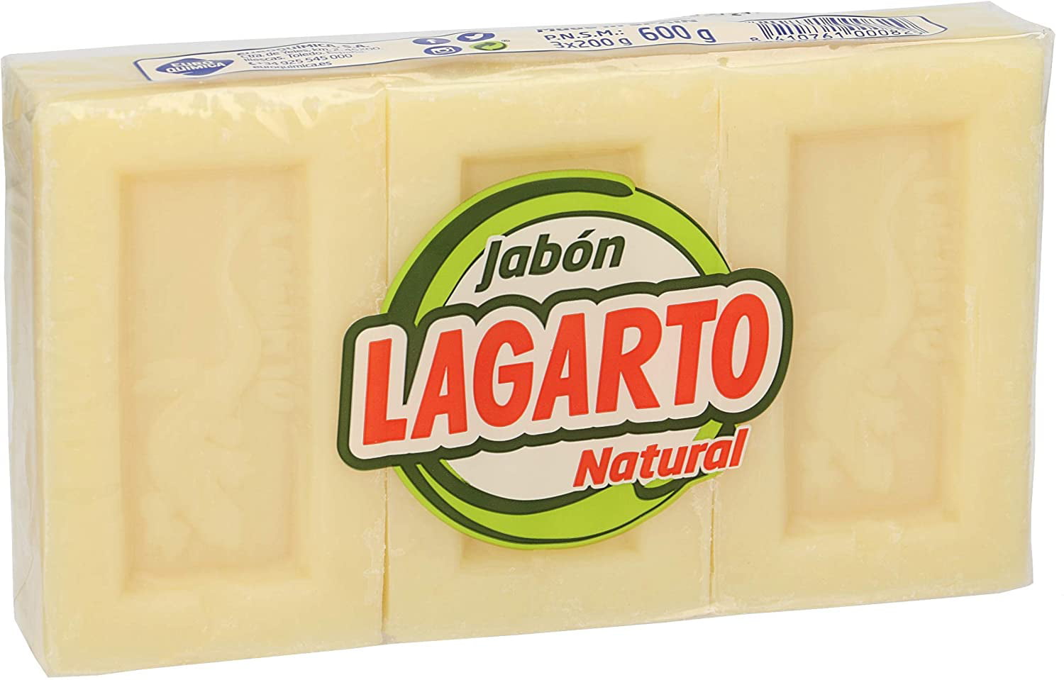 Jabon Lagarto (Lizard Soap) Natural soap 3 x 200 g - Walmart.com
