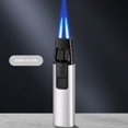 thumbnail image 1 of CHUANK Windproof Blue Flame Butane Torch Lighter with Adjustable Flame Settings  Refillable Alloy Body  Ceramic Heat Insulation & Fire Lock  1300°C Max Temperature  Compact 96x23x17mm De, 1 of 2