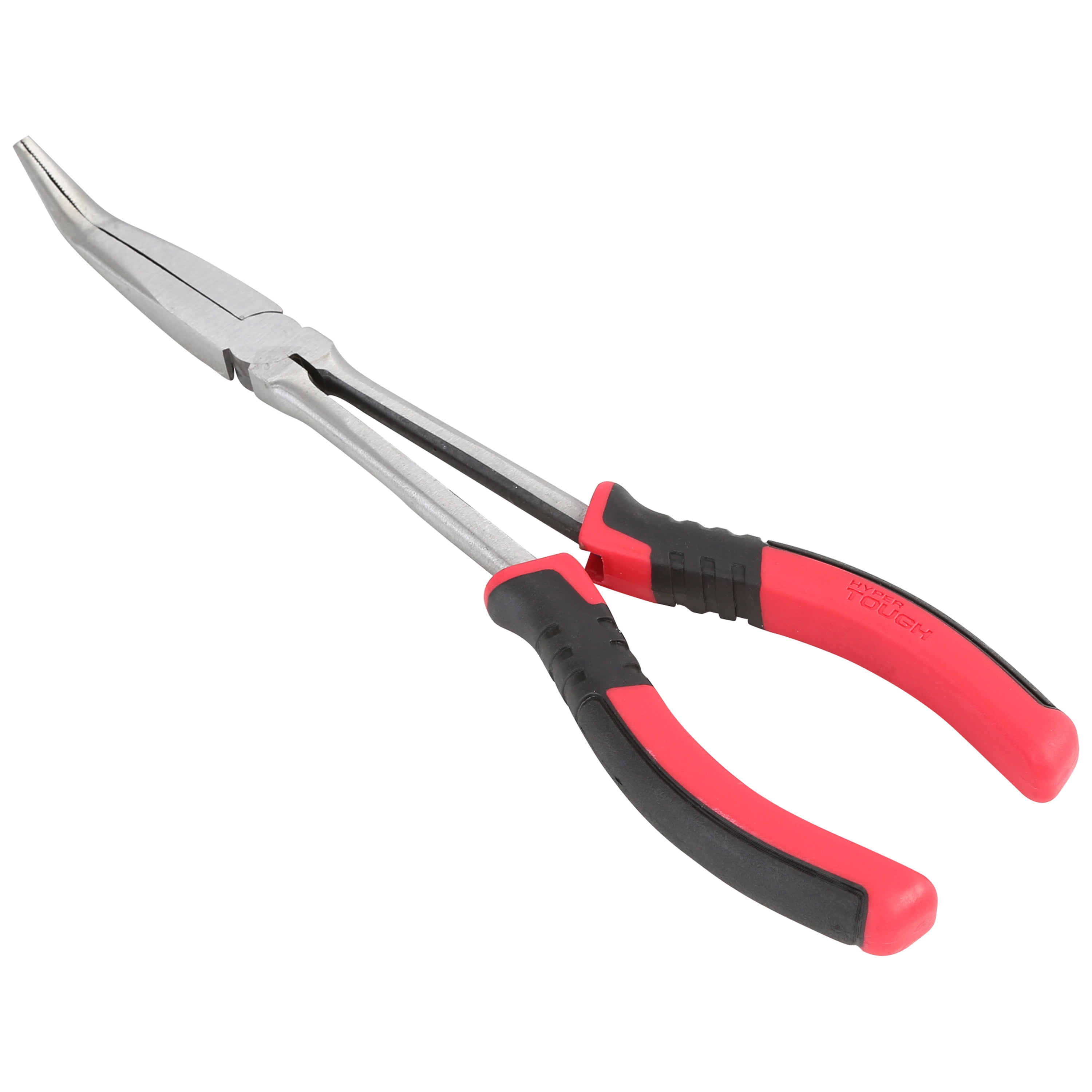 Hyper Tough 11-Inch 45 Degree Long Nose Pliers with Ergonomic Soft Grip