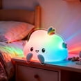 thumbnail image 5 of Cute Cloud Shaped Rechargeable Silicone Night Light, Soft Warm & RGB Color Changing Lamp, Portable Dimmable LED Bedside Lamp for Bedroom Dorm Office Home Decor Holiday Gift, 5 of 7