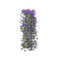 thumbnail image 2 of Plantas Verdes Artificiales Guirnalda de flores de lirios de seda morados con enredaderas florales artificiales para decoración de mesas de bodas,fiestas y hogar (1 pieza) Rkxzt, 2 of 9