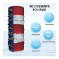 thumbnail image 4 of Cooling Neck Gaiter Face Cover Scarf North Carolina Flag Protection Mask Windproof Hiking Cycling Running For Men Women, 4 of 7