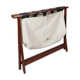 thumbnail image 5 of Casual Home Heavy Duty 34" Extra Wide Luggage Rack with Zippered Laundry Bag- Walnut, 5 of 6