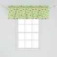 thumbnail image 2 of Ambesonne Garden Window Valance, Doodle Bugs on Leaves, 54" X 18", Multicolor, 2 of 3