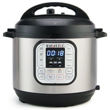 Instant Pot Duo 8-Quart 7-in-1 Electric Pressure Cooker, Slow Cooker, Rice Cooker, Steamer, Saut, Yogurt Maker, Warmer & Sterilizer, Includes Free App with over 1900 Recipes, Stainless Steel