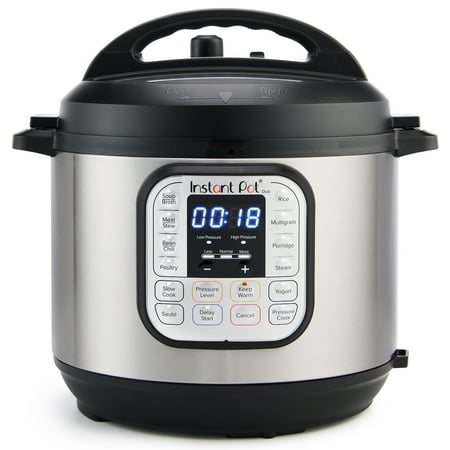 Instant Pot Duo 8 Qt Electric Pressure Cooker, 7-in-1 Slow Cooker, Rice Cooker, Steamer, Sauté, Yogurt Maker, Warmer & Sterilizer