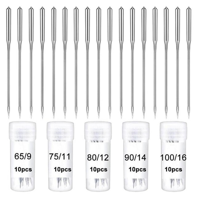veasfak Sewing Machine Needles Universal for Singer 50Needles