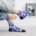 thumbnail image 2 of Pofeuu crystal Skull flower leaf Print 30cm Socks, Adult Running Hiking Socks for Youth and Adult, 2 of 7