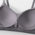 thumbnail image 5 of AINIYS Seamless Soft Cup Bra Secure Fit Bra for Women Wireless Breathable Everyday Bras Cleavage Bra Lightweight T-Shirt Bra Lift and Support Push-Up Bra Bralette Gray S, 5 of 5