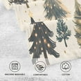 thumbnail image 5 of Yayeee 100% Cotton Hand Towels for Bathroom 16" x 28" Soft Absorbent Kitchen Towel, Beige Christmas Trees, 5 of 7