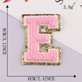 thumbnail image 2 of LMTODLFG Self-Adhesive Iron on Letters 2.2 inch Chenille Letter Stickers Alphabet Embroidered Applique Stick On Patches for Clothing Jackets Backpack Hat DIY Phone Bags, 2 of 2