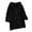 Black, variant on Women Casual Solid Hooded Long Sleeve Sweatshirts Blouse Tops Extra Long Hoodies S