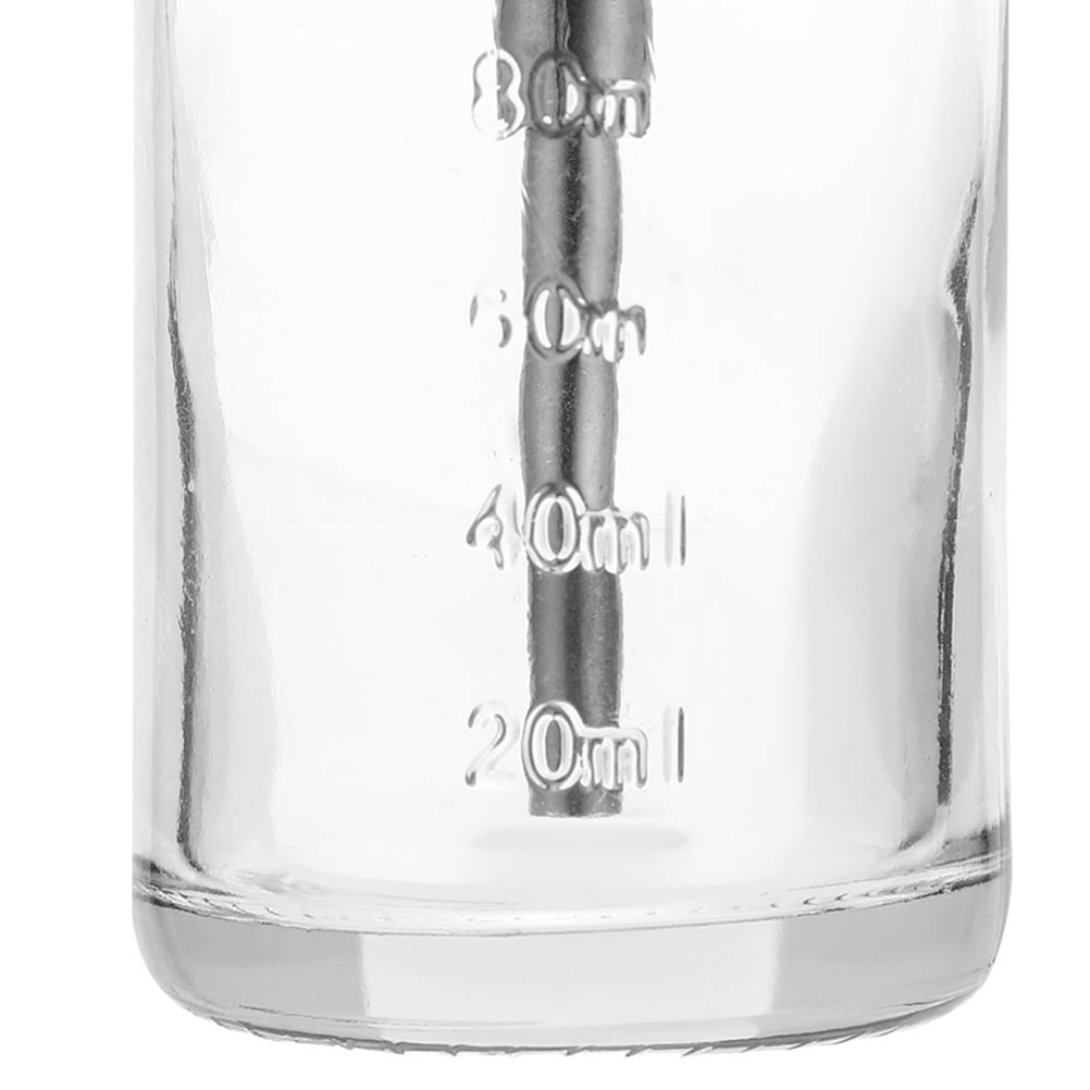 QIFULL 2Pcs Transparent Travel Bottles Refillable Press Liquid Dispensers for Home Use