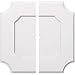 thumbnail image 3 of Ekena Millwork CMP28LE2-01000 28 Po OD x 1 Po ID Carré Locke Architecture Grade Médaillon de Plafond Contemporain PVC - 2 Pièces, 3 of 3