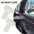 thumbnail image 5 of OULII 30Pcs White Plastic Rectangular Windshield Fixing Clip for Automotive Panel Holder and Securement, 5 of 5