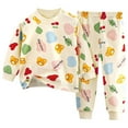 thumbnail image 1 of Ensemble de Pyjama à Manches Longues Confortable pour Tout-Petits et Enfants, Tenue de Nuit Douillette, 1 of 2