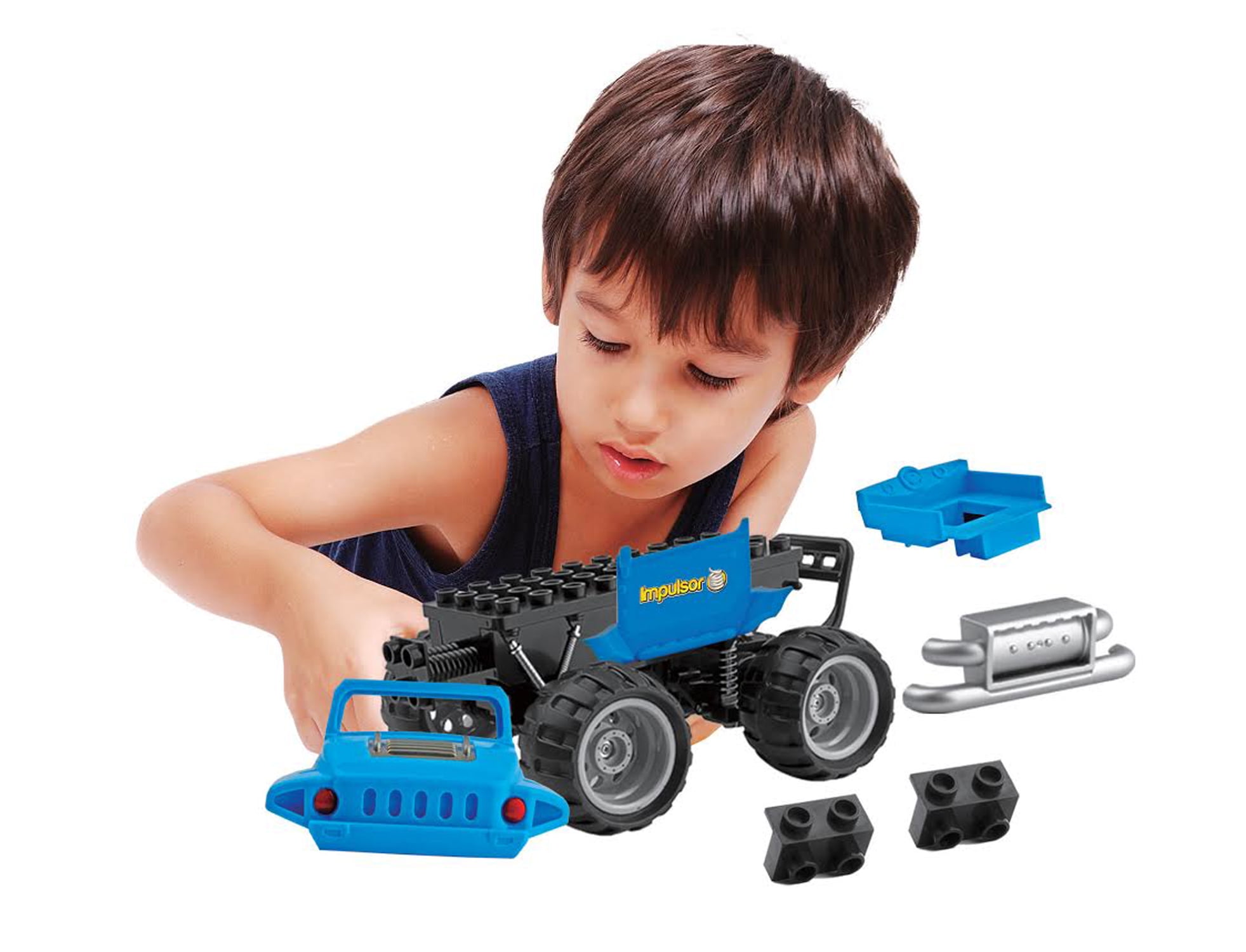 Kid Racers Build-Your-Own Impulsor RC Car - Orange
