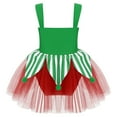thumbnail image 2 of Zaldita Girls Miss Santa Ice Skating Dance Costume Sleeveless Gymnastics Leotard Tutu Dress Green 10, 2 of 5