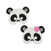 Angle View: Foam Panda Mask - Party Wear - 12 Pieces