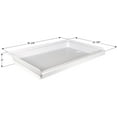 thumbnail image 1 of Icon Shower Pan 15241 Rectangle; Right Hand Drain; Polar White; ABS Plastic, 1 of 2