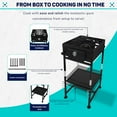 thumbnail image 5 of SONRET - One Burner Propane Camping Stove - 1,30,000 BTU -  with Adjustable Bottom Shelf, 5 of 10