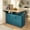 55.7"Green, variant on HICOMILA Kitchen Island with Storage, Wood Kitchen Island Cart with 2 Drop Leaf, Power Outlet, Folding Island with 3 Drawers, White
