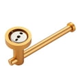 thumbnail image 5 of Wall-Mounted Single Arm Toilet Paper Holder in Gold, 5 of 6