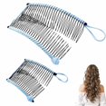 thumbnail image 1 of Pinza para el pelo estilo banana elástica vintage, pinzas para el pelo estilo banana para mujer, para cabello grueso, pinzas para el pelo estilo banana elásticas, pinzas para el pelo estilo banana par, 1 of 6