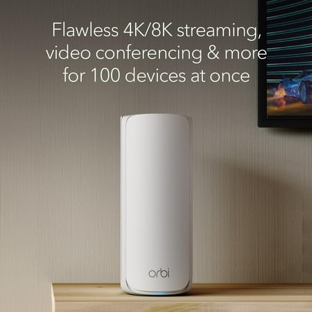 NETGEAR - Orbi 770 Series BE11000 Tri-Band Mesh Wi-Fi 7 System (3-pack) - White