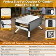 thumbnail image 5 of ARC USA Gas OutDoor Rotating Pizza Oven, Stainless Steel, Foldable Legs, 5 of 10