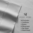 thumbnail image 3 of Luxury 9 Piece Pinch Pleat Pintuck Comforter and Sheets Bed in a Bag Set, 3 of 4