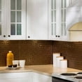 thumbnail image 7 of FASÄDE Terrain Decorative Vinyl Backsplash 15 sq ft Kit in Brushed Nickel, 7 of 7