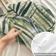 thumbnail image 4 of Twin XL Size Fitted Sheet Set - Palm Leaf 2 Piece Bedding Sets 16" Deep Pocket Fitted Sheet with 1 Pillowcases, Green Tropical Plant Summer Botanical Brushed Microfiber Hotel Luxury Bed Sheets, 4 of 9