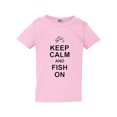 thumbnail image 1 of Keep Calm And Fish On Catch Bait Going Fishing Funny Toddler Kids T-Shirt Tee, 1 of 2