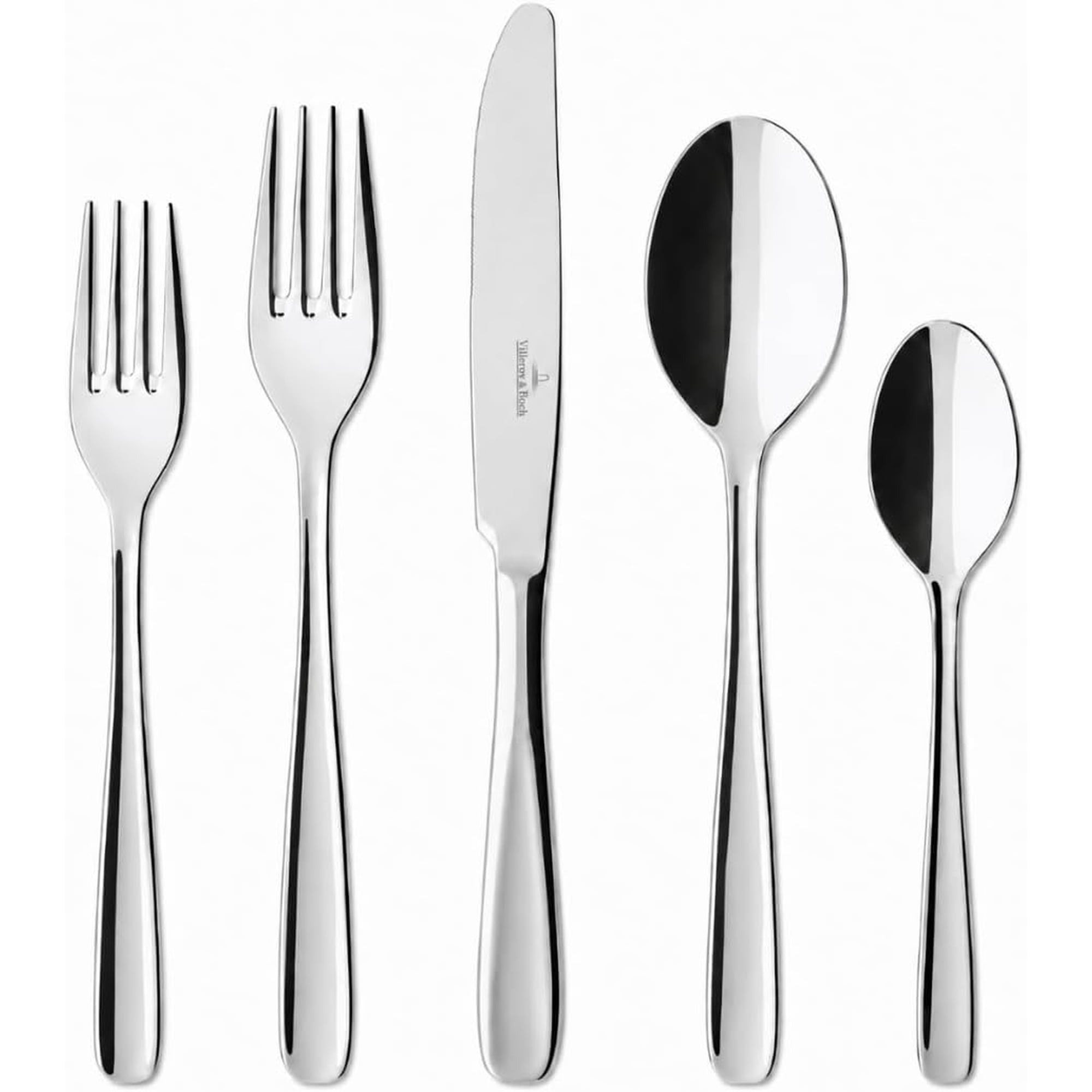 40-Piece Flatware Set for 8, Stainless Steel, Dishwasher Safe