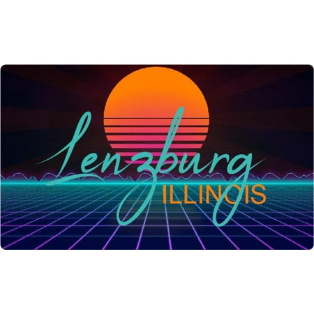 

Plymouth Illinois 4 X 2.25-Inch Fridge Magnet Retro Neon Design