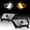 Chrome, variant on AKKON - For 2010-2013 Ford Mustang [HID Style] LED Daytime Running Lamp Bar w/Sequential Turn Signals Projector Black 
Headlights