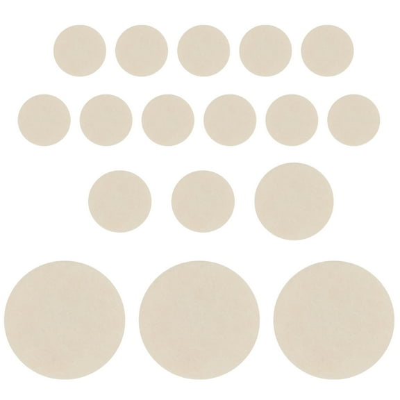 17 Pcs The Handy Clarinet Sound Hole Pad Instrument Repair Kit Accessories White Sheep Casings