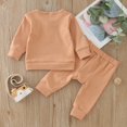 thumbnail image 7 of Fshinging Toddler Boy Outfits 2 Piece Set Clothes Baby Girls Solid Color Long Sleeve Tops Drawstring Kids Jogger Sweatpant Suit, 7 of 7
