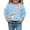 1#Sky Blue, variant on Byoo Toddler Girl's Cute Puppy Print Sweatshirt Fall Casual Crew Neck Knit Pullover Top