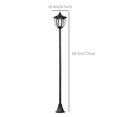 thumbnail image 2 of Black Solar Torch Lights - 6 LED Outdoor Garden Lighting, 69.8" Tall, Water-Resistant Patio & Yard Decor with Auto On/Off Function, 2 of 7