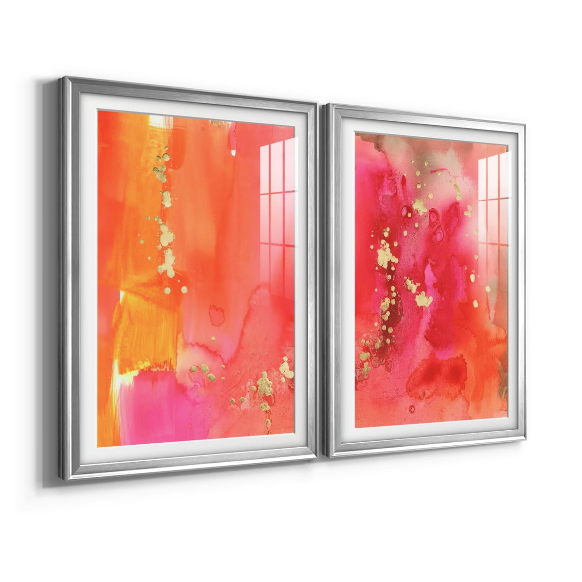 Wexford Home Mythological III Premium Framed Print, 18.5" x 24.5" - Ready to Hang, Silver (Set of 2)