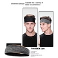 thumbnail image 4 of Banda Elástica para el Sudor para Hombres y Mujeres, Bandas para el Cabello Deportivas, Bandas para la Cabeza para Yoga, Accesorios para el Cabello Deportivos, Rap C, 4 of 5