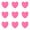 Hot Pink, variant on 8-16PC Heart Shape Sticky Notes 3x3 Inch 8 Pastel Colors 50 Sheets Pad Super Cute Heart Shaped Strong Adhesive Clean Removal Self Stick Memo Pads for Office Home